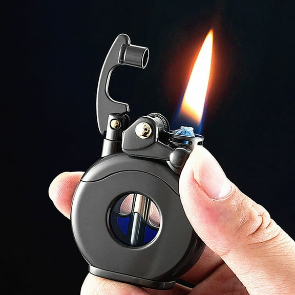 100Fens Retro Transparent Kerosene Lighter High-Grade Kerosene Lighter Collection Type Lighter