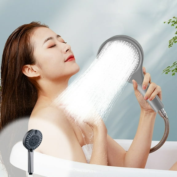 100Fens Shower High Pressure Handheld Showerhead Hard Water High Pressure 7 Spray Modes Handheld Shower For The Elderly