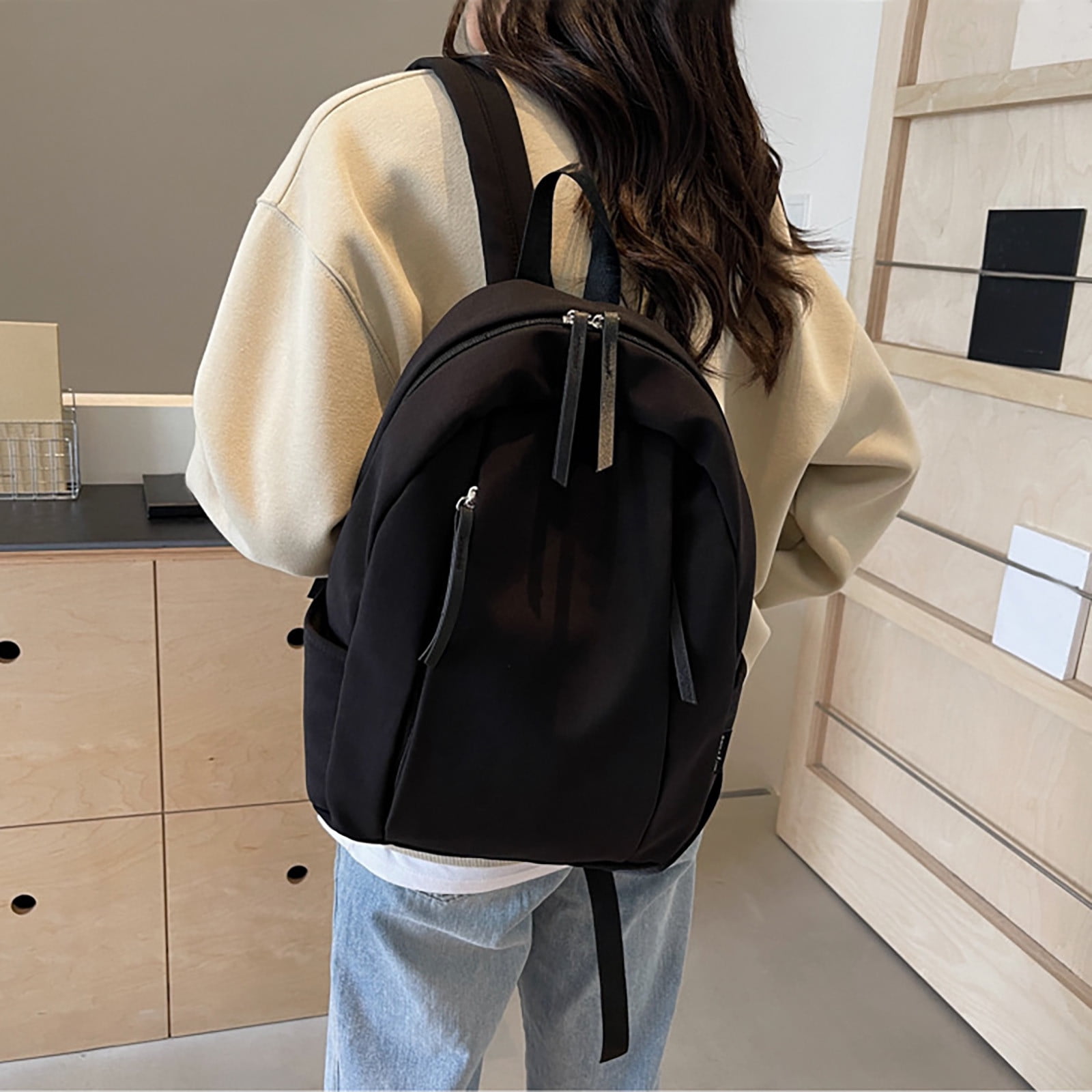 Simple Solid Women Backpack Lacey Solid Backpack main image 2