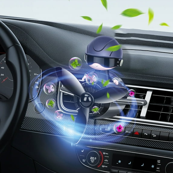 100Fens Small Car Aromatherapy Car Perfume Conditioning Vents Small Fan Decorative Supplies Ornaments