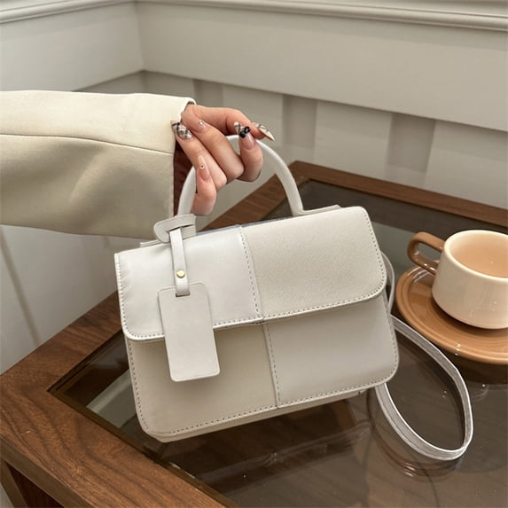 100Fens Small Handbag Commuters Small Square Bag Fashionable Versatile Shoulder Bag Adjustable Shoulder Strap Crossbody Bag