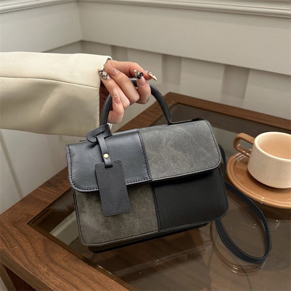100Fens Small Handbag Commuters Small Square Bag Fashionable Versatile Shoulder Bag Adjustable Shoulder Strap Crossbody Bag