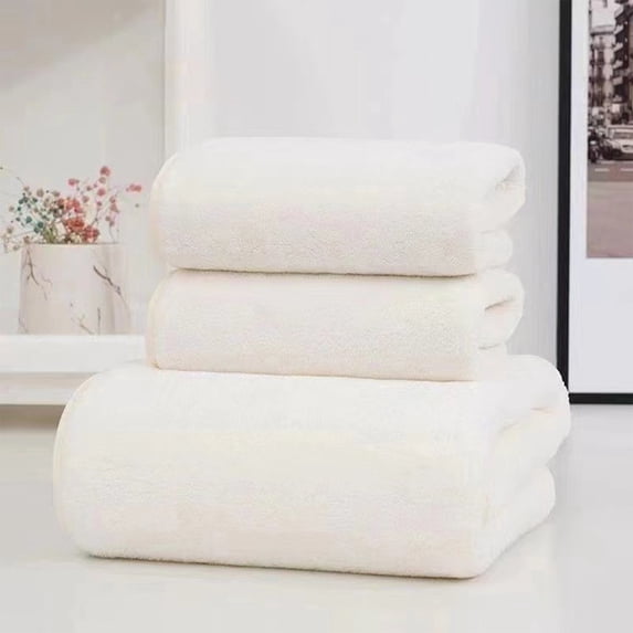 100Fens Soft Linen Premium 3 Pc Towel Set 1 Bath Towel 1 Hand Towel 1 Washcloth Cotton Towels For Bathroom Towel Set For Adults-Highly Absorbent And Towel Set