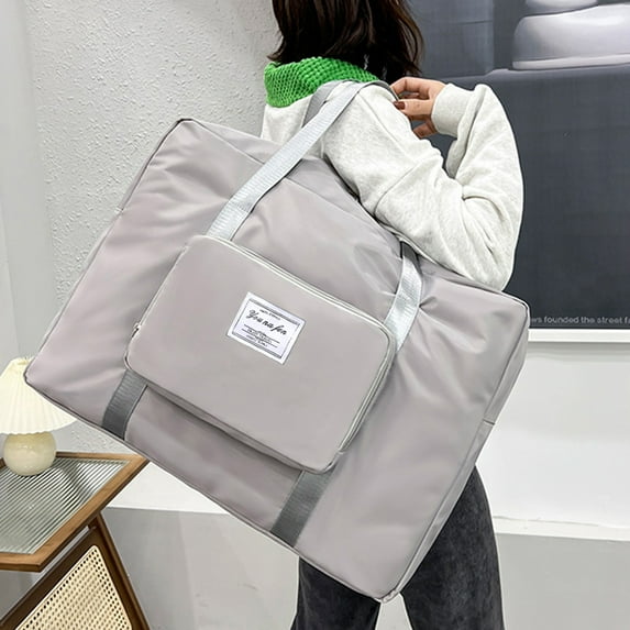 100Fens Solid Color Travel Duffel Bag, Spirit/Frontier Personal Item, 16.14x13.18 Inches, Water-Resistant, Durable