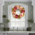 thumbnail image 1 of 100Fens Spring Leaf Wreath Plastic Artificial Plant Home Decoration Wreath Front Door, 1 of 9