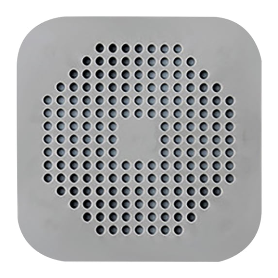100Fens Square Drain Cover for Shower Rubber Drain Hair Catcher Flat Silicone Plug for Bathroom and Kitchen Filter Shower Drain Protection Strainer Stopper with Suction Cups Sewer Filter Screen