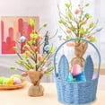 thumbnail image 1 of 100Fens Easter Woven Bunny Basket Long Ears Bunny Storage Basket Tote Bag Easter Eggs Storage Basket Kids Gift Storage Tote Bag, 1 of 6