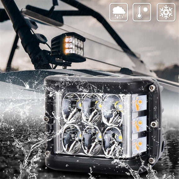 100Fens Super Bright Side Color Strobe Pods for Truck ATV 36w Auto Accessories Car Organization Accessories