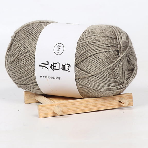 100Fens Tencel bamboo charcoal cotton Charcoal Baby Line Fine Wool Crochet Diy Children Yarn for Sweater Scarf Dolls