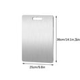 thumbnail image 1 of 100Fens Titanium Cutting Board - Stainless Steel Cutting Board For Kitchen 304 Chopping Board Food-Grade For Meat Fruit Vegetables Dishwasher Safe Can Be Hung, 1 of 6
