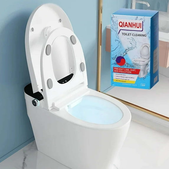 100Fens Toilet Bowl Cleaning Tablets Household Descaling and Deodorizing to Odor Urine Stains Toilet Toilet Bowl Cleaner to Stain Kitchen and Bathroom Cleaner 150g