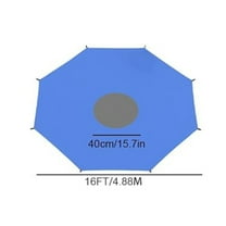 100Fens Trampoline Shade Cover for 8FT 10FT 12FT 14FT 16FT Trampoline, Sunproof Canopy for Outdoor Trampoline