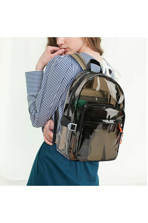 Transparent Backpack Pvc Storage Bag Large Capacity Student Bag Men'S and Women'S Backpack Storage Bag