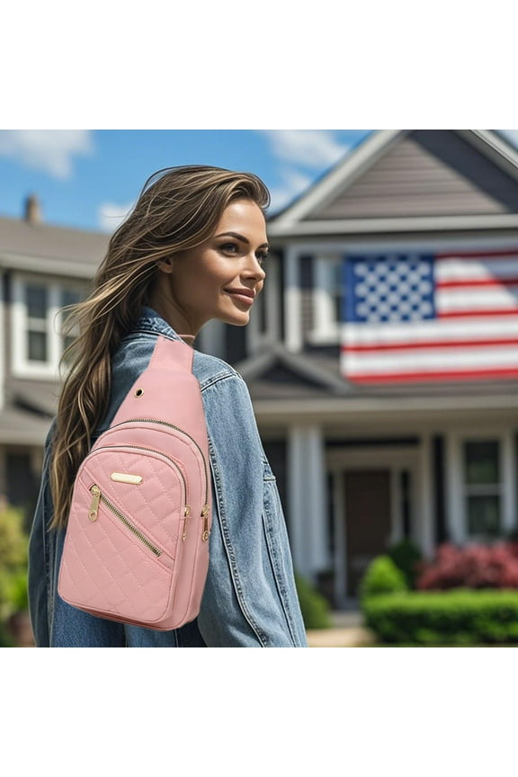 Travel Crossbody Bag Travel Fashionable Crossbody Bag Travel Chest Bag for Women Lightweight Large Capacity Fabric Waterproofing Sling Bag Convenient Crossbody Front Pack