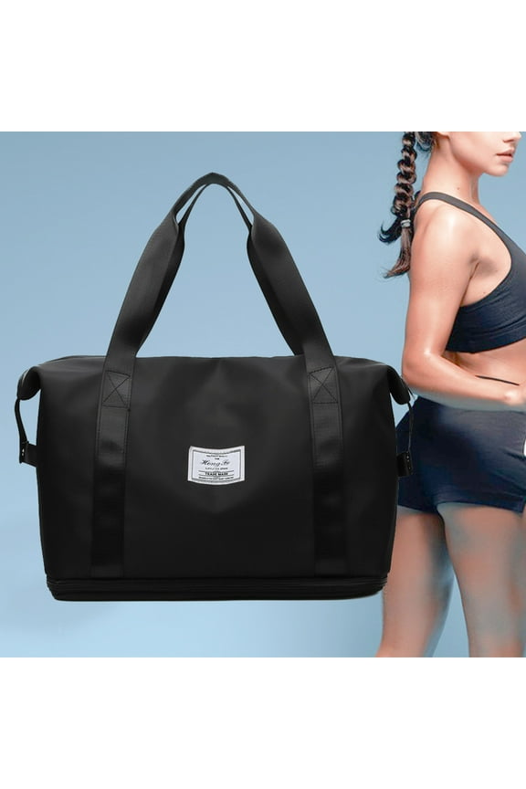 Travel Duffle Bag Weekender Overnight Bag Gym Tote Bag Oxford Cloth Storage Bags with Dry and Wet Separated Pocket for Women Girls Shoulder Bag Workout Duffel Bag Water Resistant