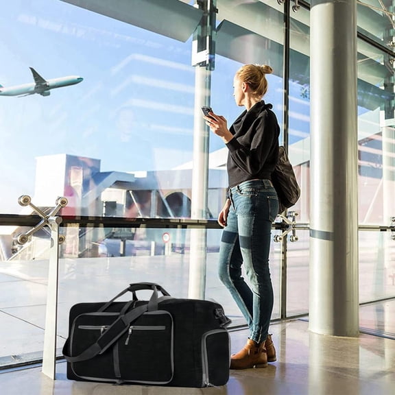 100Fens Travel Luggage Bag For Men Foldable Travel Luggage Bag With Shoe Compartment Travel Bag For Men And Women