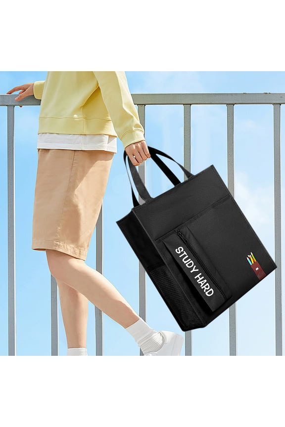 Tutoring Bag, Student Tote bBag,Book Bag, File Bag, Large Capacity Canvas Bag, Art Bag, Tutoring Class Homework File