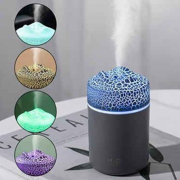 100Fens Usb Humidifier With Light,Quiet Cool Mist Humidifier For Bedroom And Office,Plants,Easy To Clean