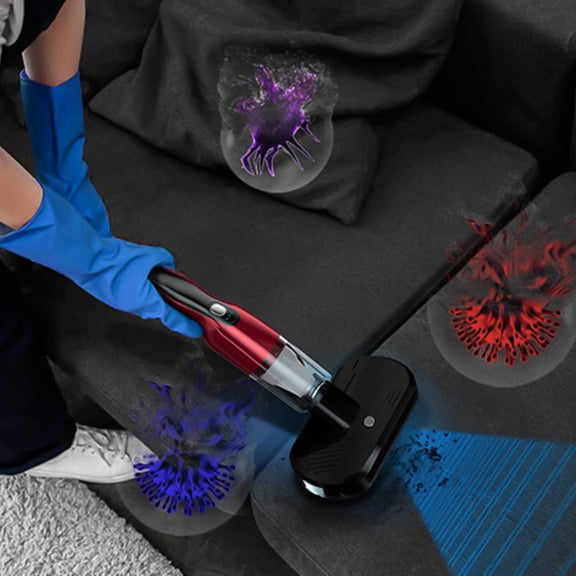100Fens Vacuum Cleaner,Bed Cleaner,Vacuums,Dirt,Pet Hair,Washable Filter,Great For Sofa,Bed,Carpet