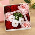 100Fens Valentine's Day DIY Soap Flower Gift Rose Box Wedding Home