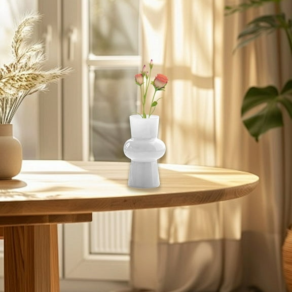 100Fens Vase Glass Transparent Black Feeling Vintage Antique Chinese French Hydroponic Rose Arrangement Living Room Flower Arrangement