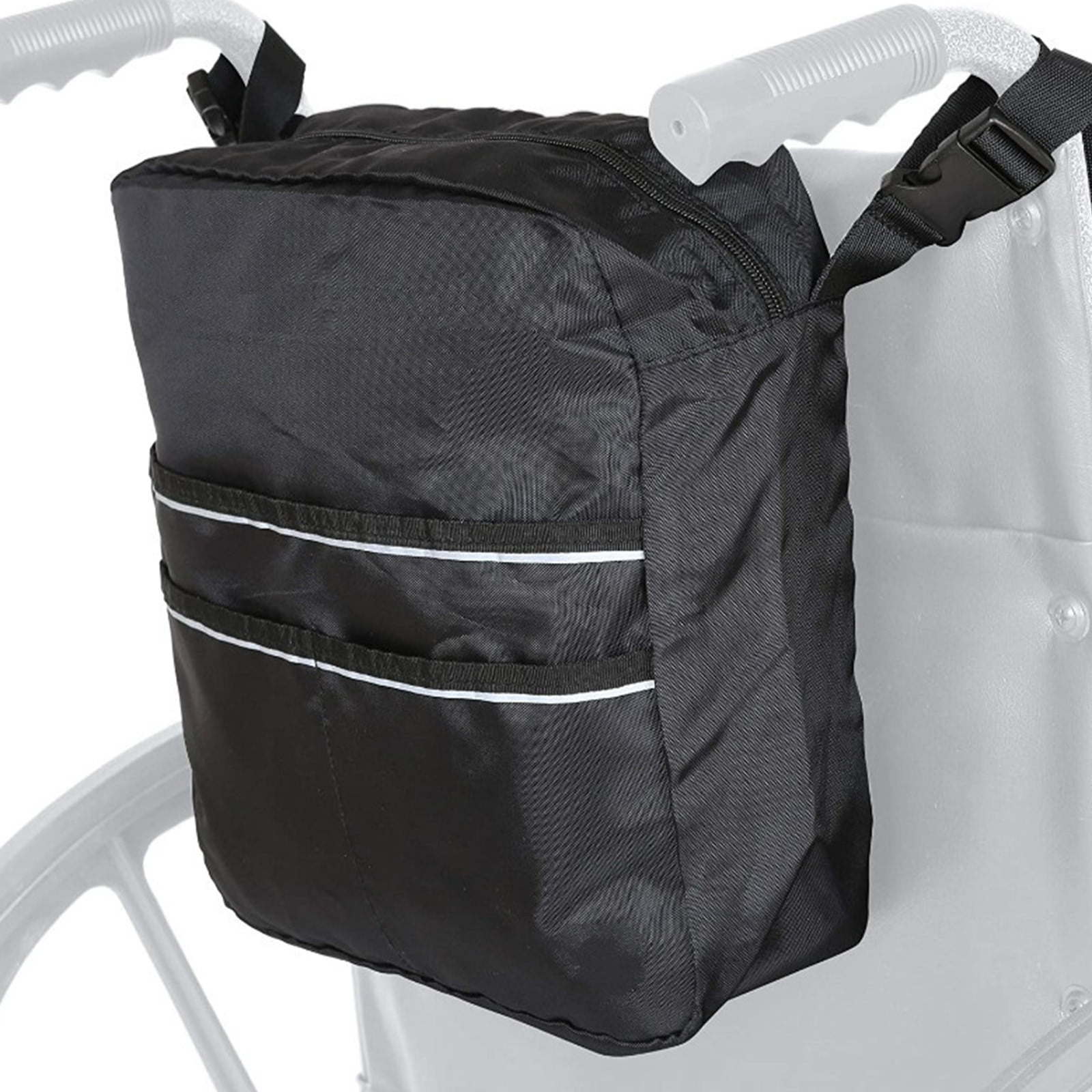 Cubstone Wheelchair Backpack - Large Seat Bag For Mobility Scooters, Power & Manual Wheelchairs - Accessories Pouch With Reflective Strip For Adults (A - View #6