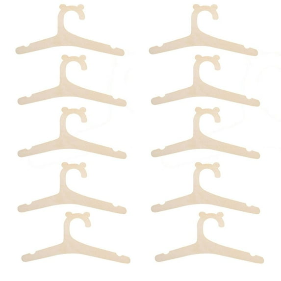 100Fens Wooden Hangers For Children 9-Inch Wooden Hangers For Clothes And Pants Wooden Hangers For Babies And Children