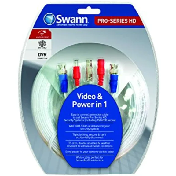 100Ft / 30M Hd Video And Power Bnc Cable