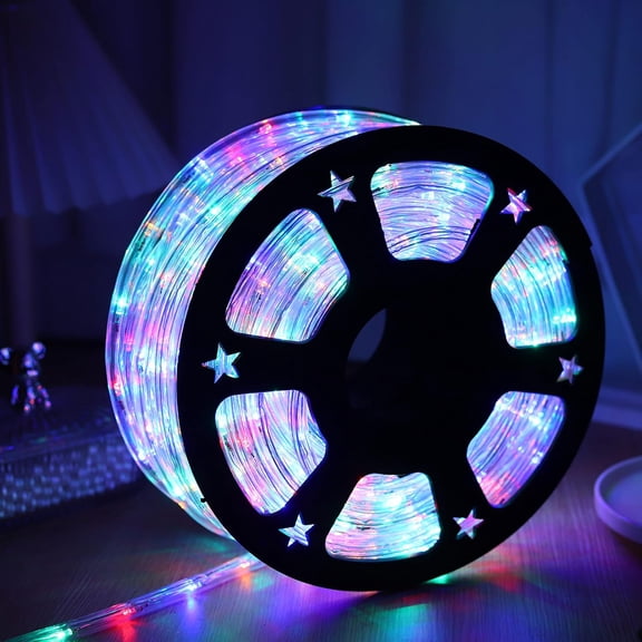 100Ft 720 LED Rope Lights, Waterproof LED Connectable Christmas Rope Lights for Indoor Outdoor, Deck, Pool, Landscape, Background, Trees, Bridges Eaves, with UL Certified (Multicolor)