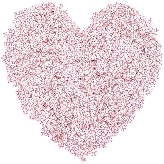 100G Handmade Polymer Clay Beads Flat Round with Baseball Pattern White 6x0.7mm diy