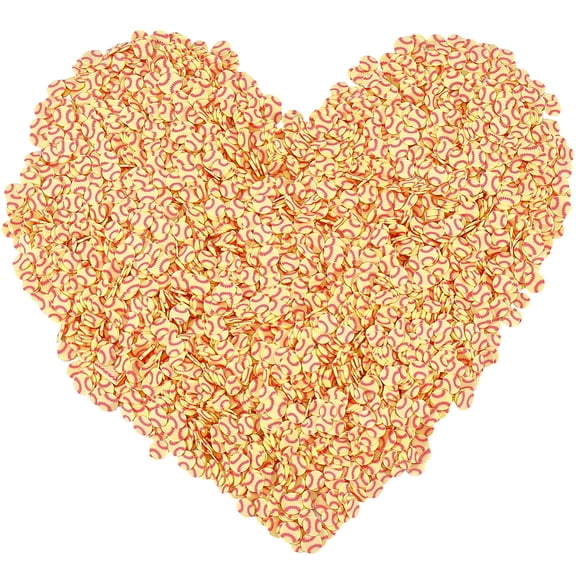 100G Handmade Polymer Clay Beads Flat Round with Baseball Pattern Yellow 6x0.7mm for making
