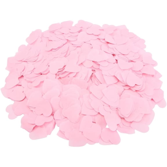 100G Heart Shaped Confetti Pink Tissue Confetti Bulk Valentine Romantic 1 Inch Paper Balloon Table Small Sequin Centerpiece