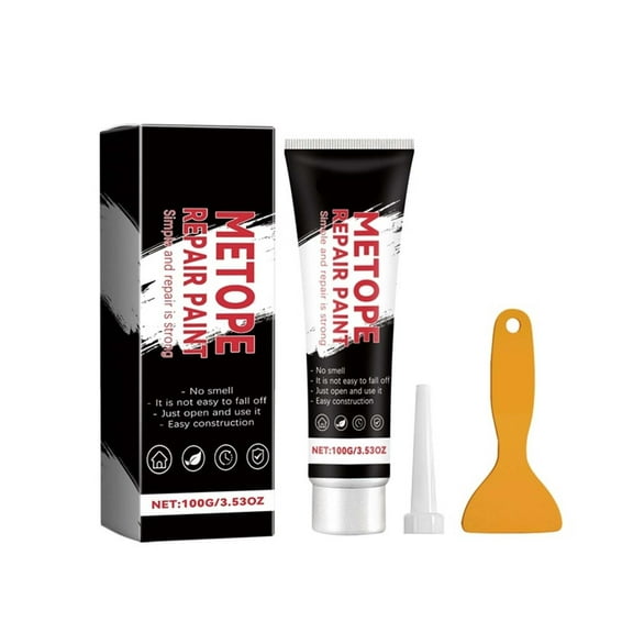 100G Wall Repair Paste Filler With Applicator Tip And Scraper For Crack Hole Dent Restoration Interior Plaster 3.5 Oz