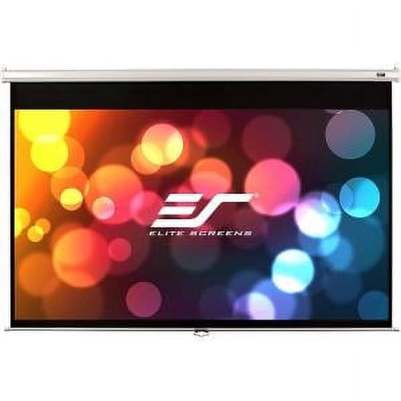 100IN M100XWH MANUAL PULLDOWN SCREEN 16:9 DUAL WALL CEILING INST