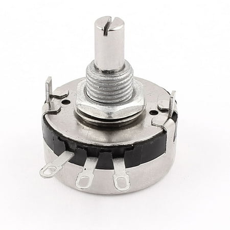 100K ohm Single Turn 3Terminal Carbon Linear Variable Potentiometer WH118-2w