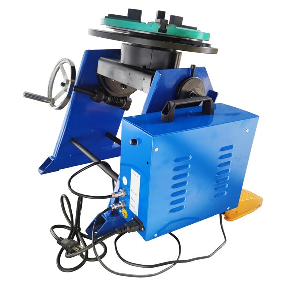 100KG Welding Positioner Turntable 0-90 Degree Tilting Welding Turntable with 300mm Chuck