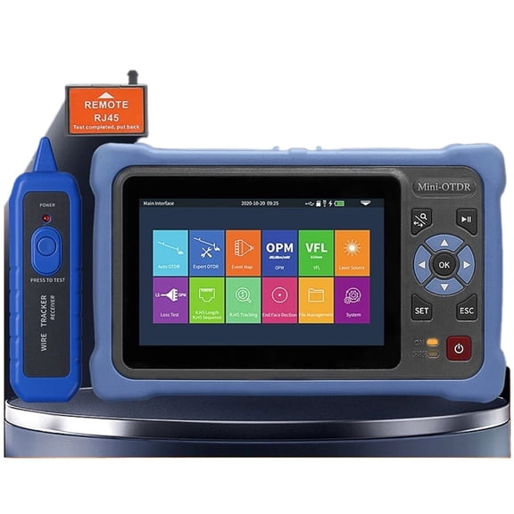 100KM OTDR 1310/1550nm 24/22dB Optical Time Domain Reflectometer Fiber Optic Tester With VFL OLS OPM Event Map ,Accurate