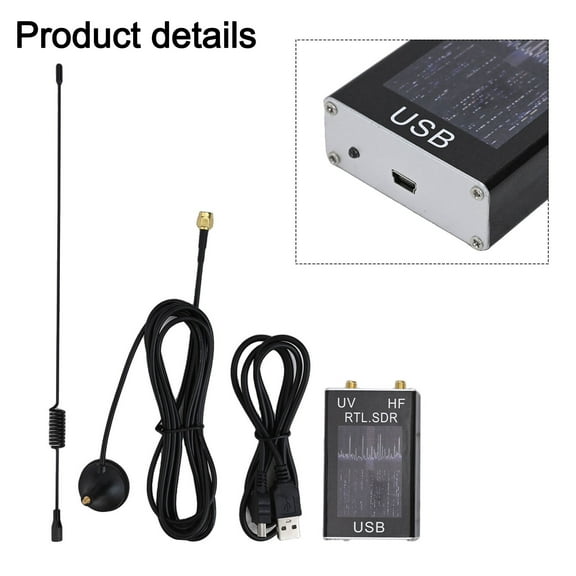 100Khz-1.7Ghz Full Hf Rtl- Usb Tuner Receiver R820T+8232 Ham Radio Receiver Tool Accessories Multi-Tool Professional Tools