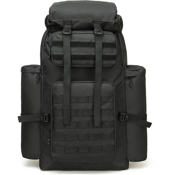 100L Camping Hiking Backpack Heavy Duty Military Tactical Backpack Large Capacity Travel Daypack for Hunting Climbing (A)