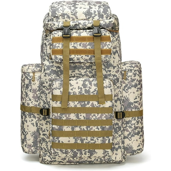 100L Camping Hiking Backpack Heavy Duty Military Tactical Backpack Large Capacity Travel Daypack for Hunting Climbing (B)