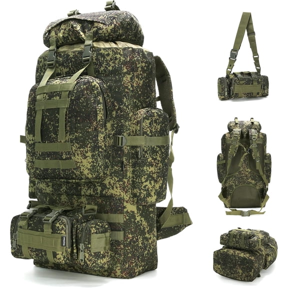 100L Camping Hiking Backpack Molle Rucksack Military Camping Backpacking Daypack