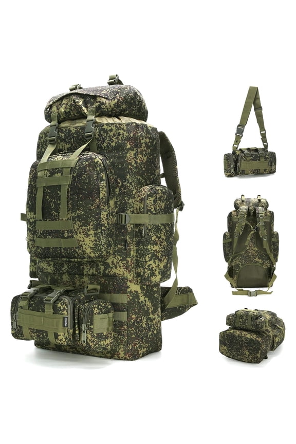 100L Camping Hiking Backpack Molle Rucksack Military Camping Backpacking Daypack