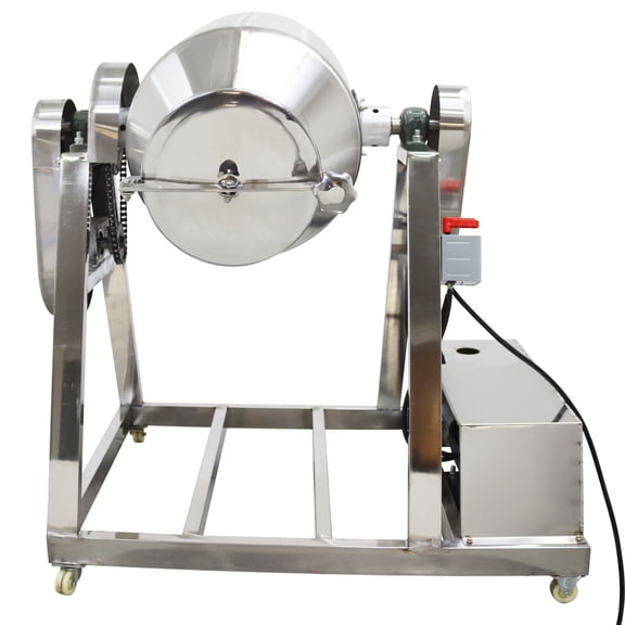 100L Drum Mixer Dry Powder Mixer Metal Metallurgy Powder Blender Stainless Steel 110V