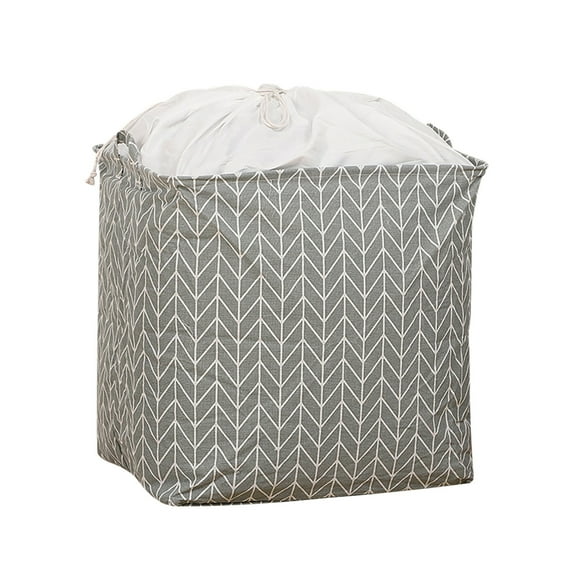 100L Large Capacity Drawstring Storage Bag for Clothes & Quilts | Foldable Dustproof Canvas Storage Organizer | Oversized Waterproof Storage Bag for Seasonal Clothing & Bedding