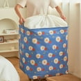 thumbnail image 1 of 100L Linen Storage Bag,Large Capacity Drawstring Clothes Organizer,Breathable Fabric for Bedding,Quilts,and Jackets,Foldable and Space-Saving Design,Ideal for Seasonal Clothing Storage, 1 of 8