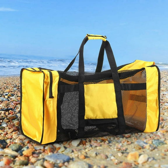 100L Mesh Duffle Gear Bag For  Diving Snorkeling Swimming Beach And Sports Equipment