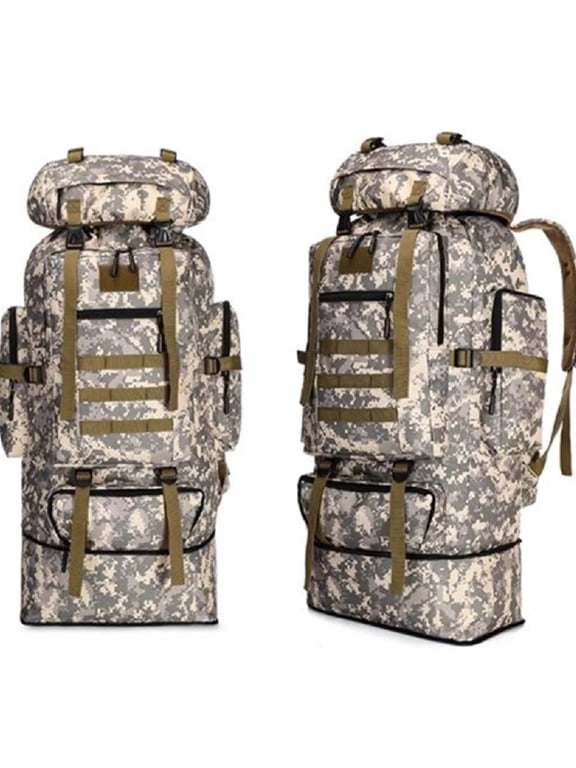 100L Waterproof Hiking Camping Traveling Outdoor Backpack Bag With high strength buckles, smooth and heavy-duty zippers, super reliable and durable