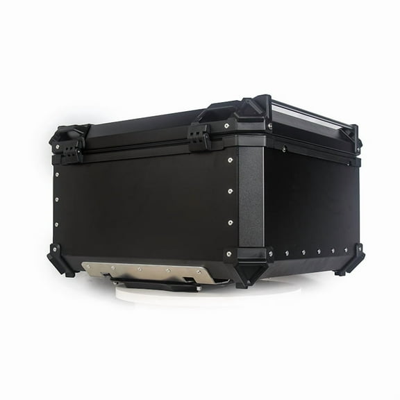 100L Waterproof Motorcycle Top Box - Universal Anti-Theft Lock Rear Trunk for Touring & Storage, Fits Full-Face Helmet & Luggage, Heavy-Duty Motorcycle Tail Box