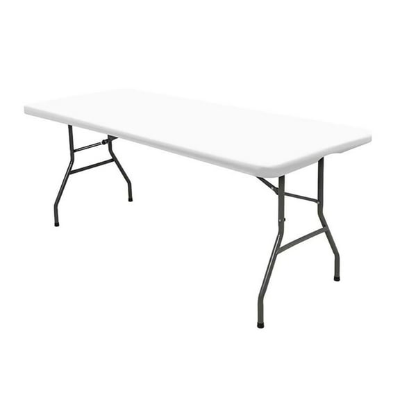 100L x 76CM.Stretch Spandex Table Cover- Rectangular Fitted Stretchable Wrinkle Resistant Elastic Tablecloth for Party, Wedding, Banquet