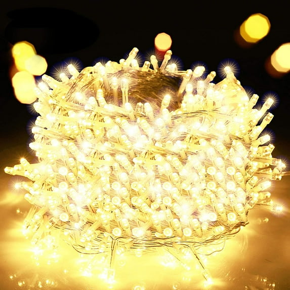 100LED 33FT Twinkle Christmas String Lights, Waterproof 8 Modes Plug in Fairy Lights for Xmas, Tree, Party, Wedding, Garden, Outdoor Indoor Decorations